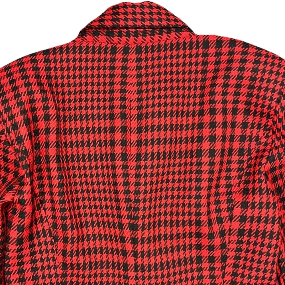 Zara Womens‎ Textured Weave Houndstooth Jumpsuit Romper Mini Blazer Dress Small